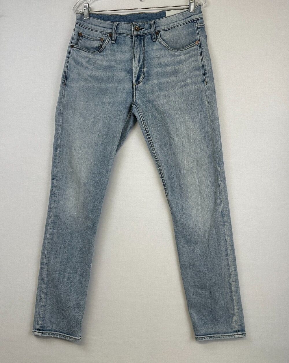 Rag & Bone Fit 2 Slim Flynn Light Wash Denim Jeans Mens 31x30
